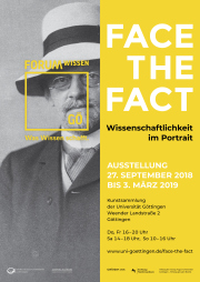 Ausstellung „Face the Fact. Wissenschaftlichkeit in Portraits“