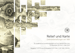 Ausstellung „Relief und Karte“ im Ernst-Haeckel-Haus