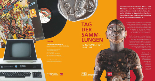 Tag der Sammlungen an der Johannes Gutenberg-Universität Mainz