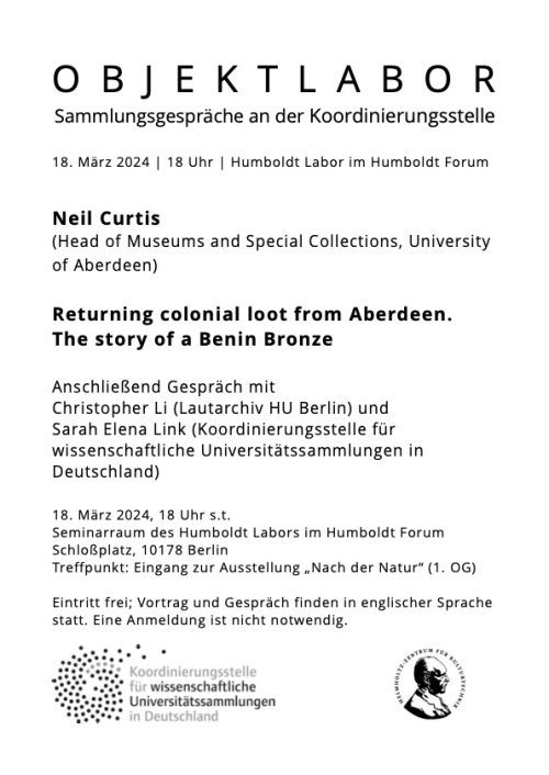 Neil Curtis: Returning colonial loot from Aberdeen. The story of a Benin Bronze
