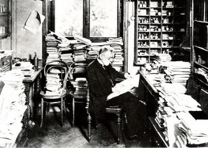 Paul Ehrlich in seinem Arbeitszimmer (c) historisches museum frankfurt