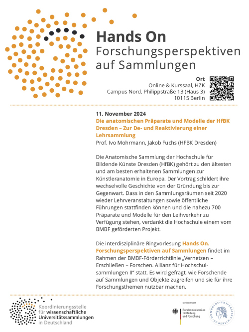 Ivo Mohrmann, Jakob Fuchs: „Die anatomischen Präparate und Modelle der HfBK Dresden. Zur De- und Reaktivierung einer Lehrsammlung“
