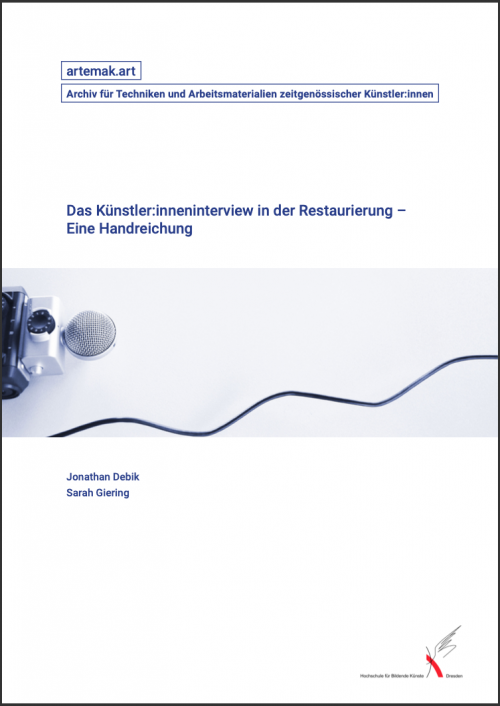 Das Künstler:inneninterview in der Restaurierung - Eine Handreichung