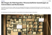 Serie zu Hochschulsammlungen auf BMFTR-Website