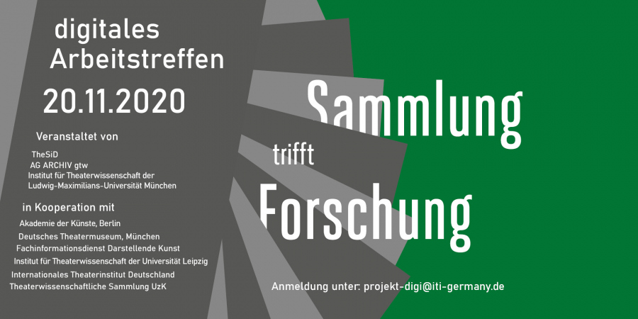 Digitales Arbeitstreffen „Sammlung trifft Forschung“