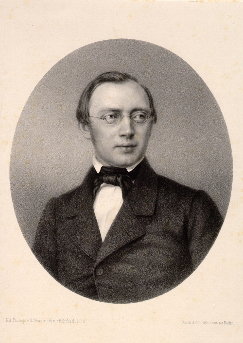 Friedrich Theodor Frerichs (1819-1885). Lithografie von P. Rohrbach nach einer Fotografie von G. Schauer, 1859. Copyright: Deutsche Gesellschaft für Innere Medizin e. V.