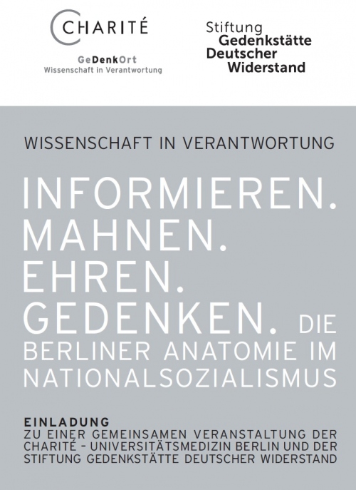 Symposium zur Forschung des Berliner Anatomischen Instituts während des Nationalsozialismus