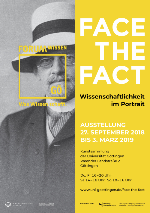 Ausstellung „Face the Fact. Wissenschaftlichkeit in Portraits“