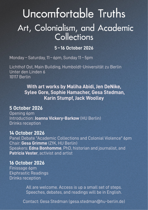 Podiumsdiskussion „Academic Collections and Colonial Violence” mit Gesa Grimme