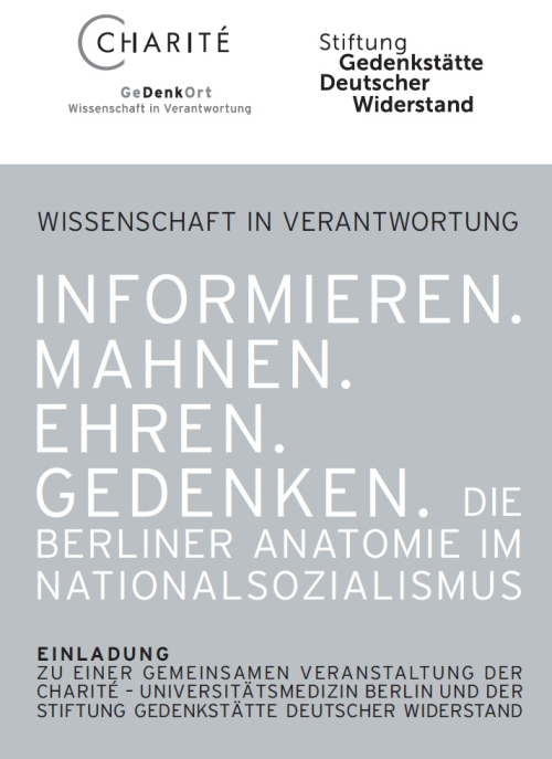 Symposium zur Forschung des Berliner Anatomischen Instituts während des Nationalsozialismus 