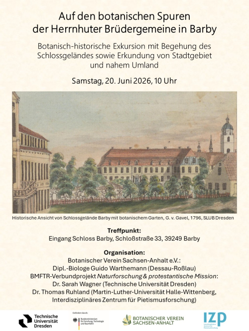 Botanisch-historische Exkursion: Auf den Spuren der Herrnhuter Brüdergemeine in Barby