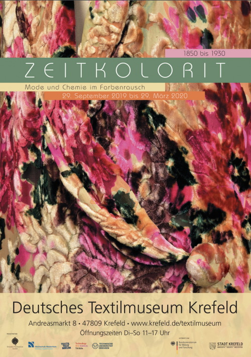 Ausstellung verlängert „Zeitkolorit - Mode und Chemie im Farbenrausch“