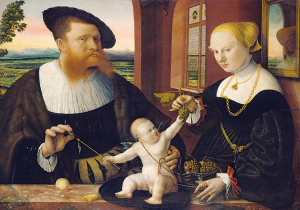 Conrad Faber von Kreuznach:Doppelbildnis des Justinian von Holzhausenund seiner Frau Anna, 1536Mischtechnik auf LindenholzStädel Museum, Frankfurt am Main