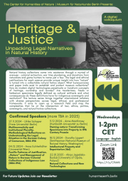 Digital Colloquium: Heritage and Justice: Unpacking Legal Narratives in Natural History