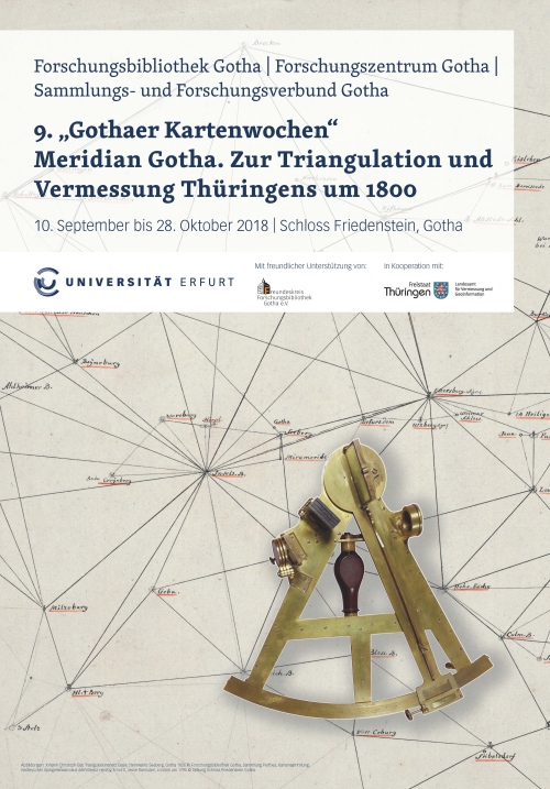 9. Gothaer Kartenwochen „Meridian Gotha. Zur Triangulation und Vermessung Thüringens um 1800“