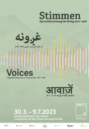 Sonderausstellung „Stimmen. Sprachforschung im Krieg 1917-1918“