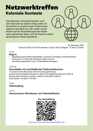 Jubiläumstreffen: 5 Jahre Netzwerk Koloniale Kontexte