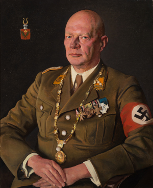 Gustav Essig: Porträt des Tübinger NS-„Führerrektors“ Hermann Hoffmann, 1937 (Foto: MUT)